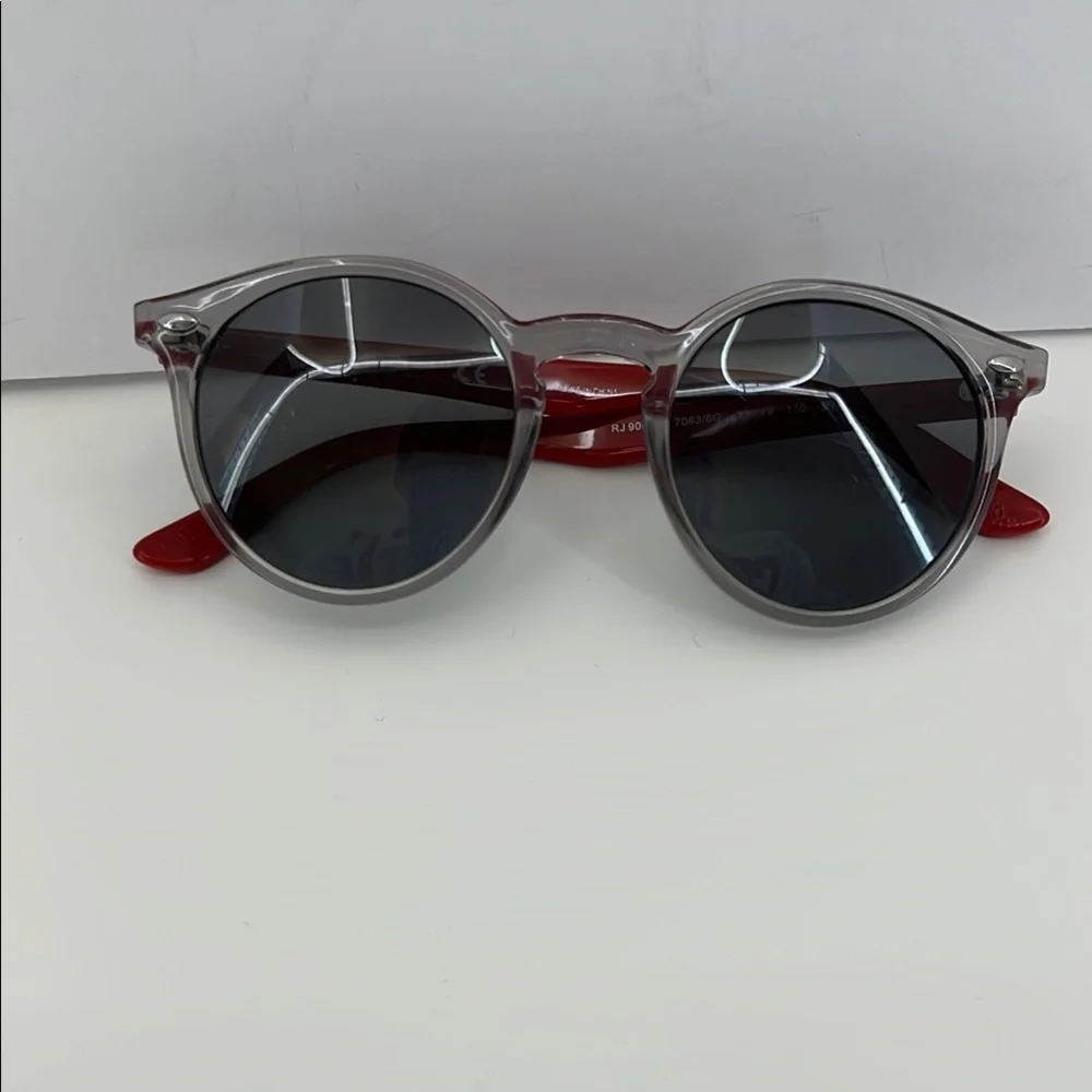 Ray-Ban Jr. RJ9064S Children’s Gray & Red Sunglasses- FRAMES ONLY